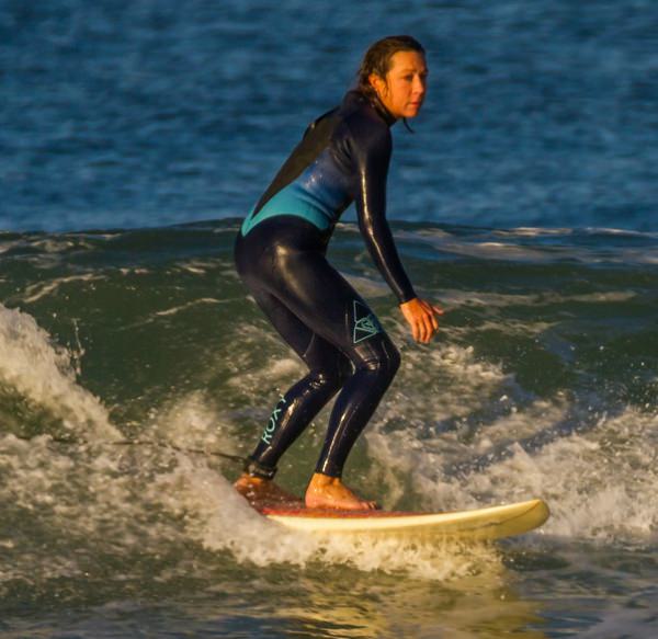 Surfer Enjoying The Waves Spain